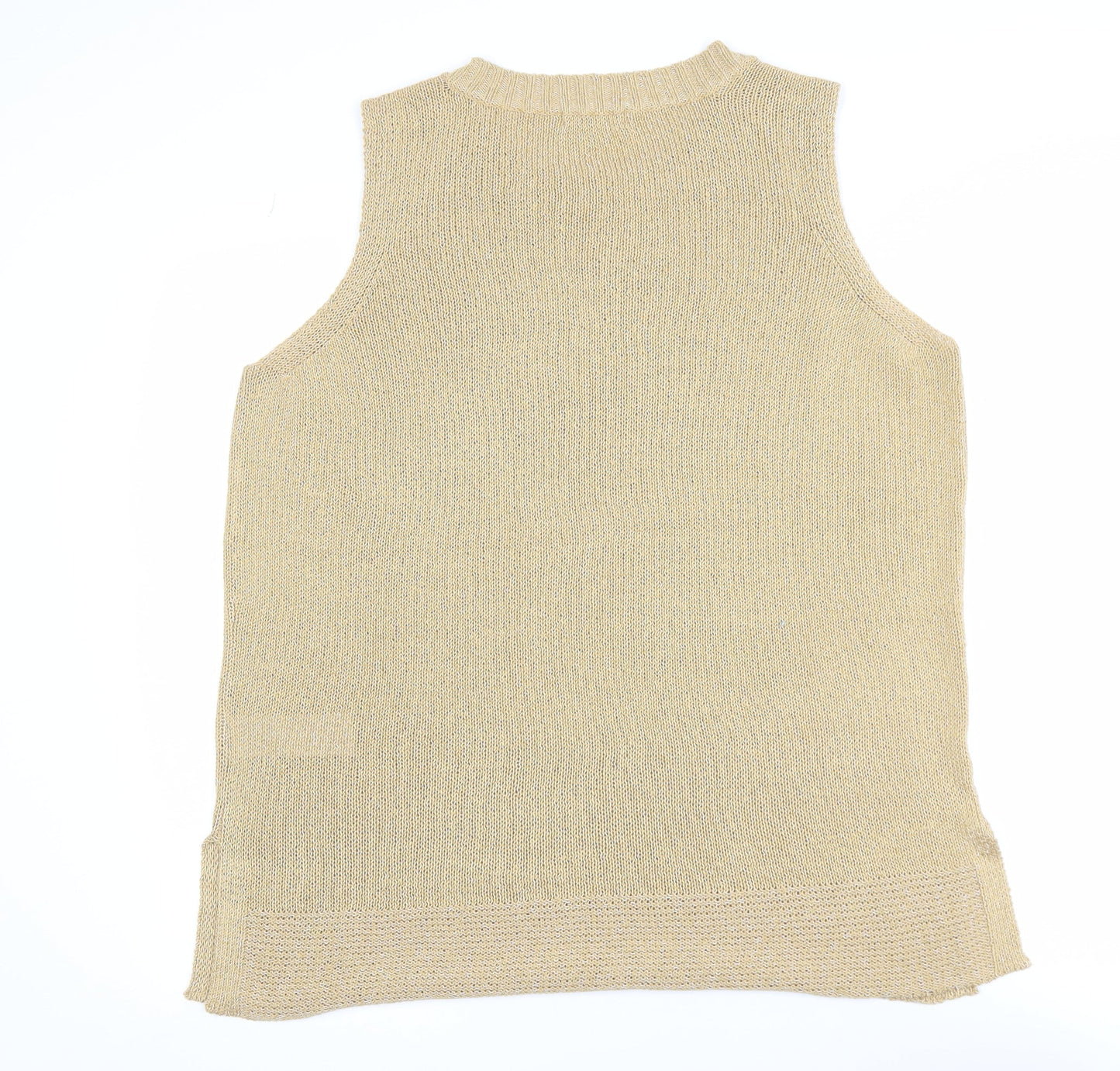 JD Williams Womens Beige Knit Tank Top Size 20 Acrylic Blend
