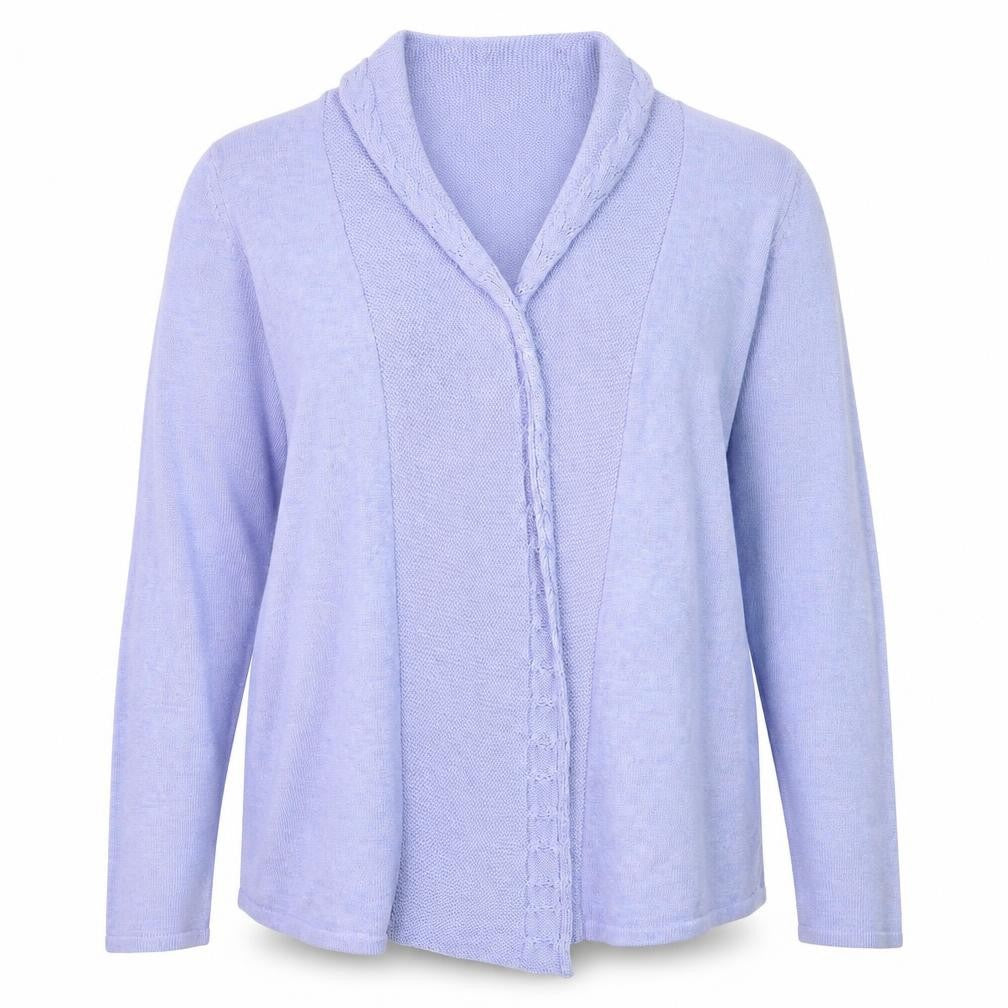 Marks & Spencer Women Purple Size 18 Open Knit Cardigan
