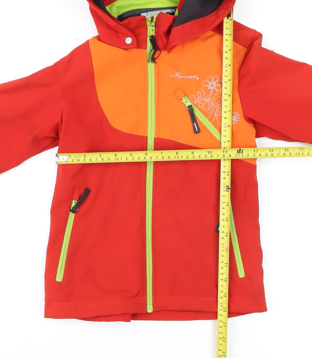 Sergent Major Boys Red Soft Shell Hooded Jacket 9-10 Years Windproof
