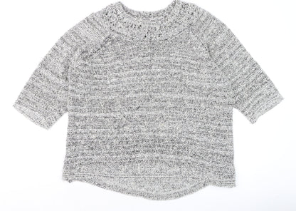 Marks & Spencer Women’s Grey Chunky Knit Pullover Jumper Size 22