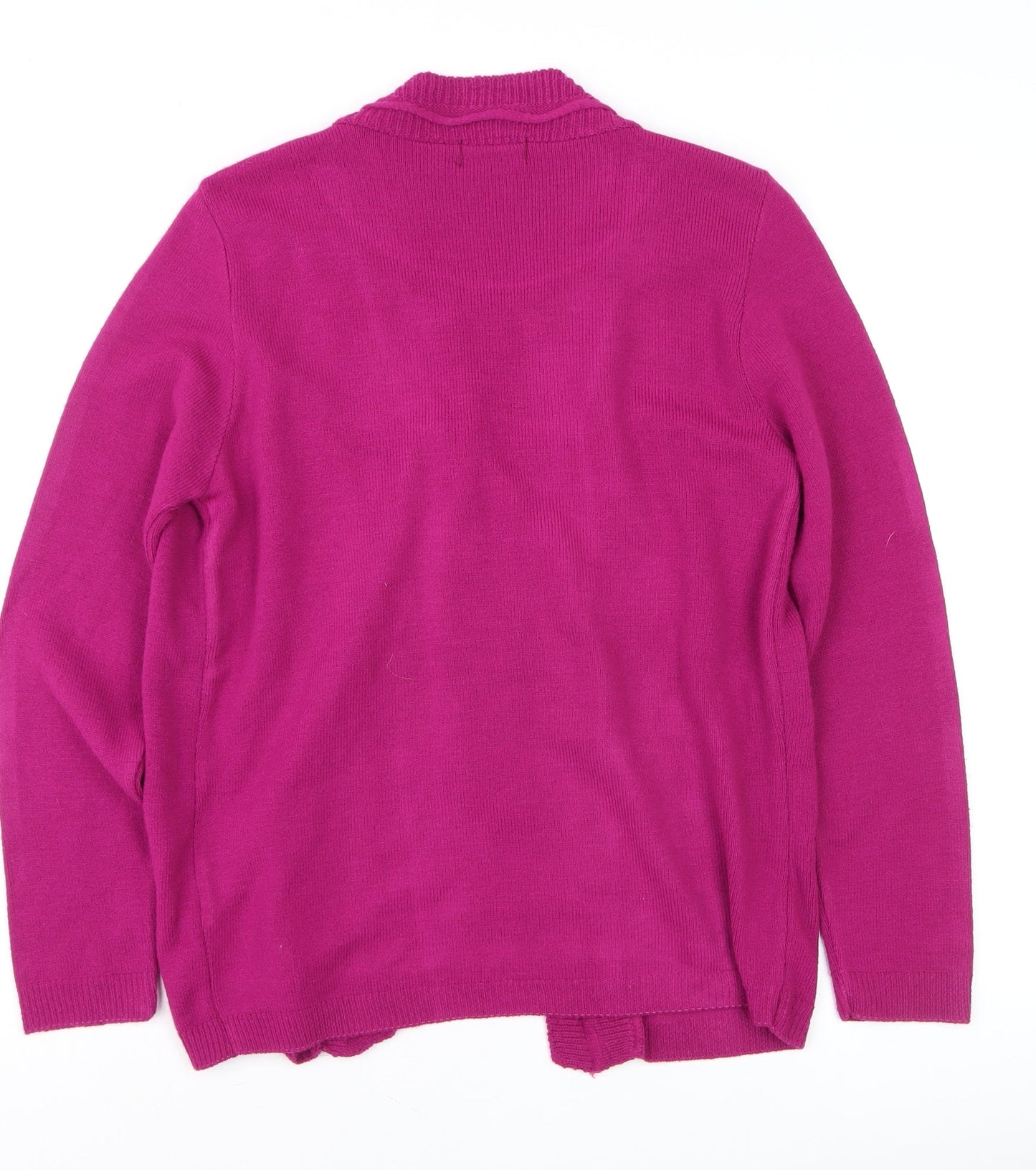 Lovell Womens Pink Striped Knit Cardigan Jumper Size S