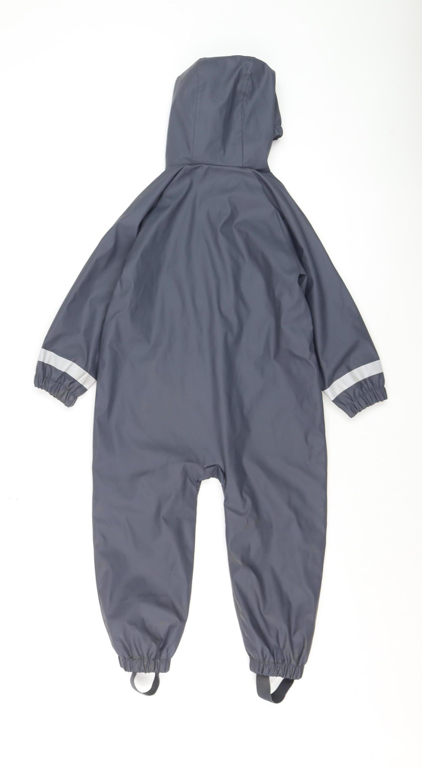Marks and Spencer Boys Grey Hooded Shower Resistant Snowsuit 2-3 Years