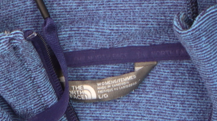 The North Face Men's Blue L Full Zip Hooded Activewear Jacket