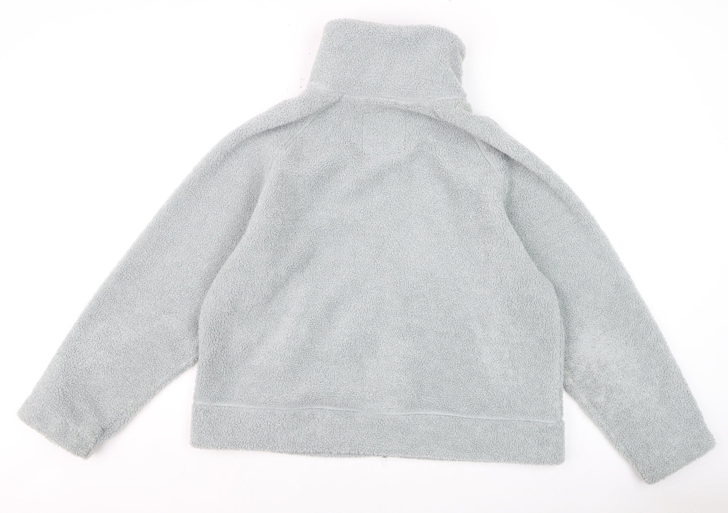 Part Two Womens Grey Fleece Zip Jacket Size 14 Warm Autumn Layer
