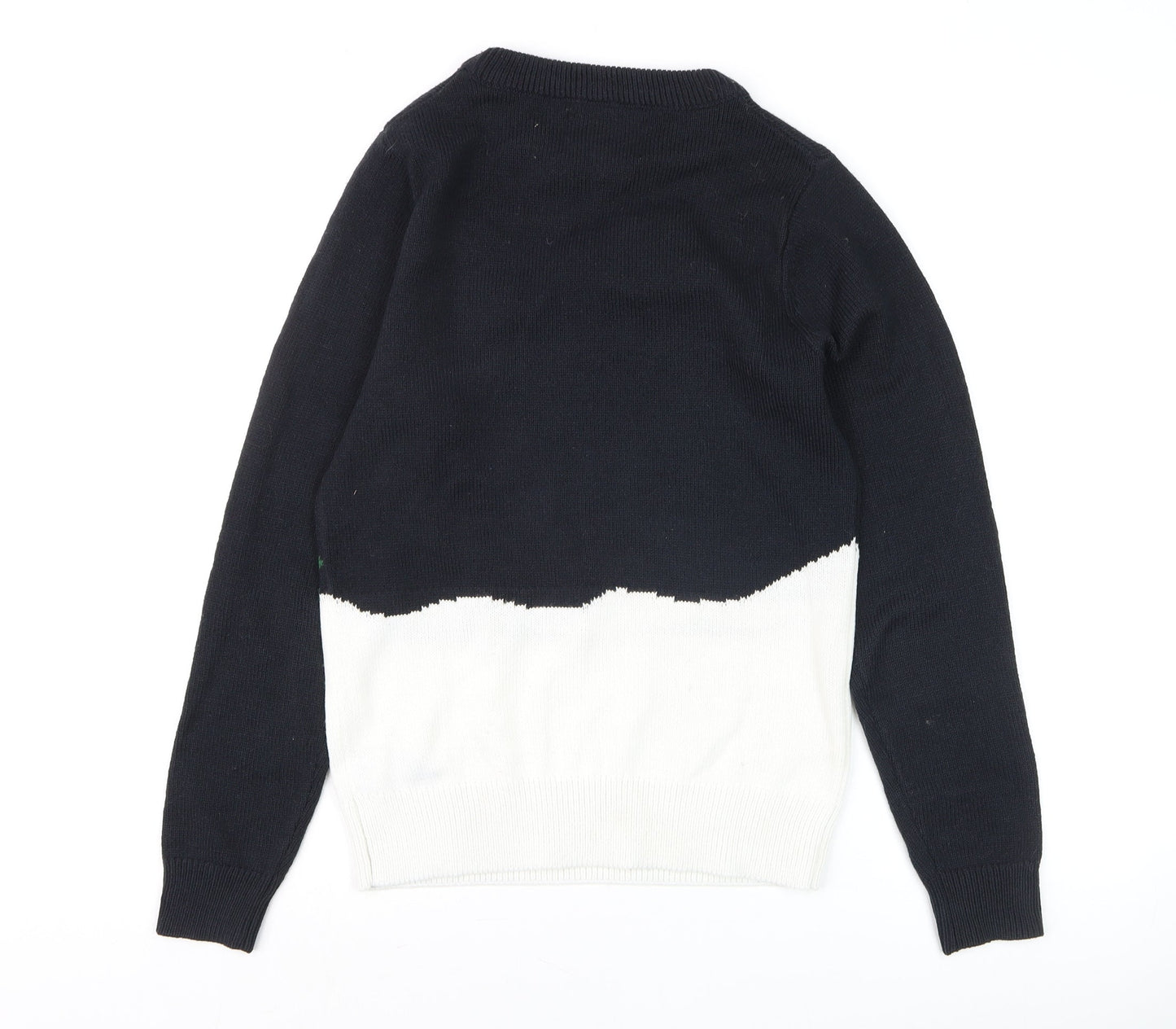 Next Womens Black Christmas Penguin Jumper XS Pullover Knit