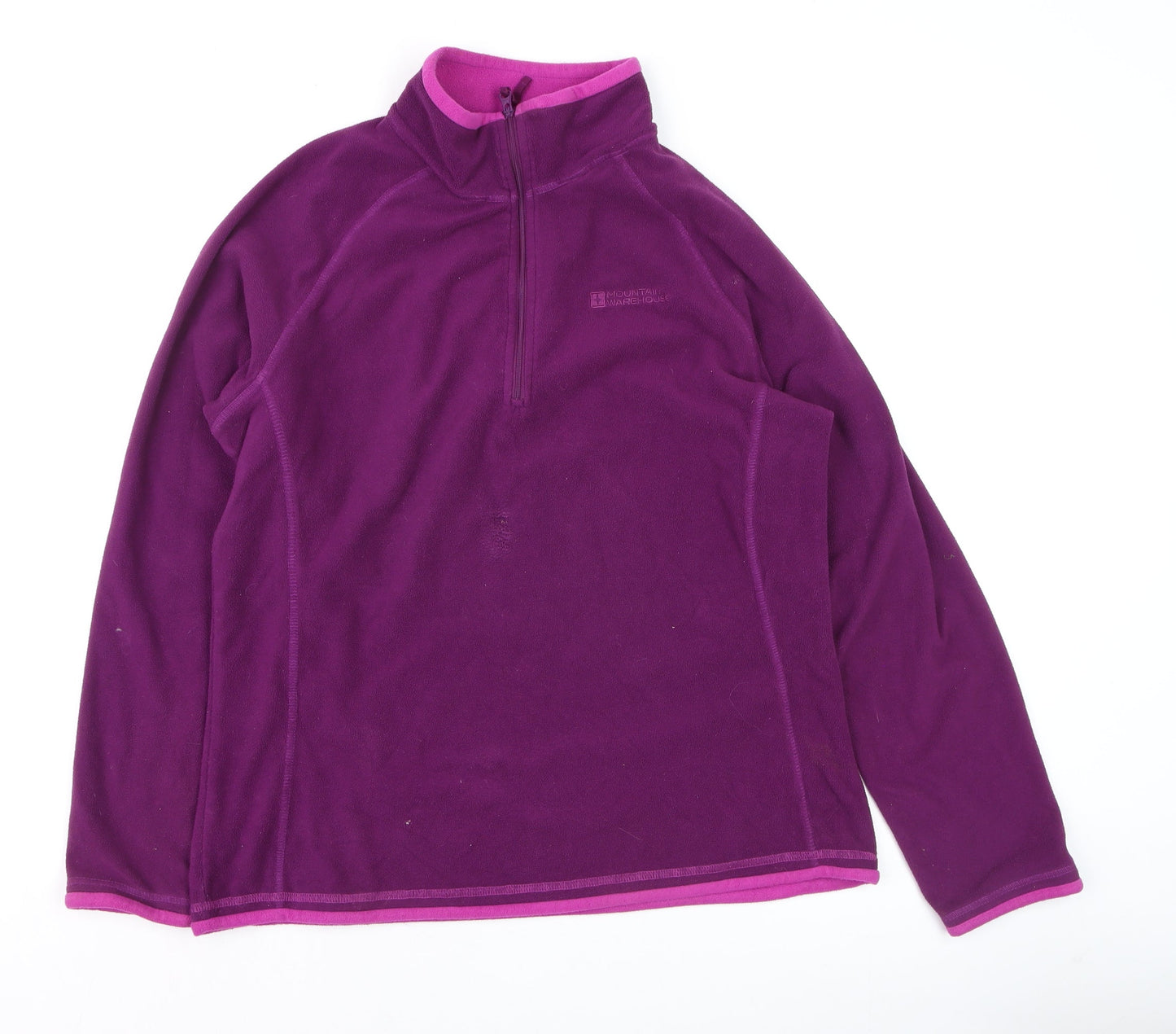 Mountain Warehouse Womens Purple Fleece Pullover Hoodie Size 14