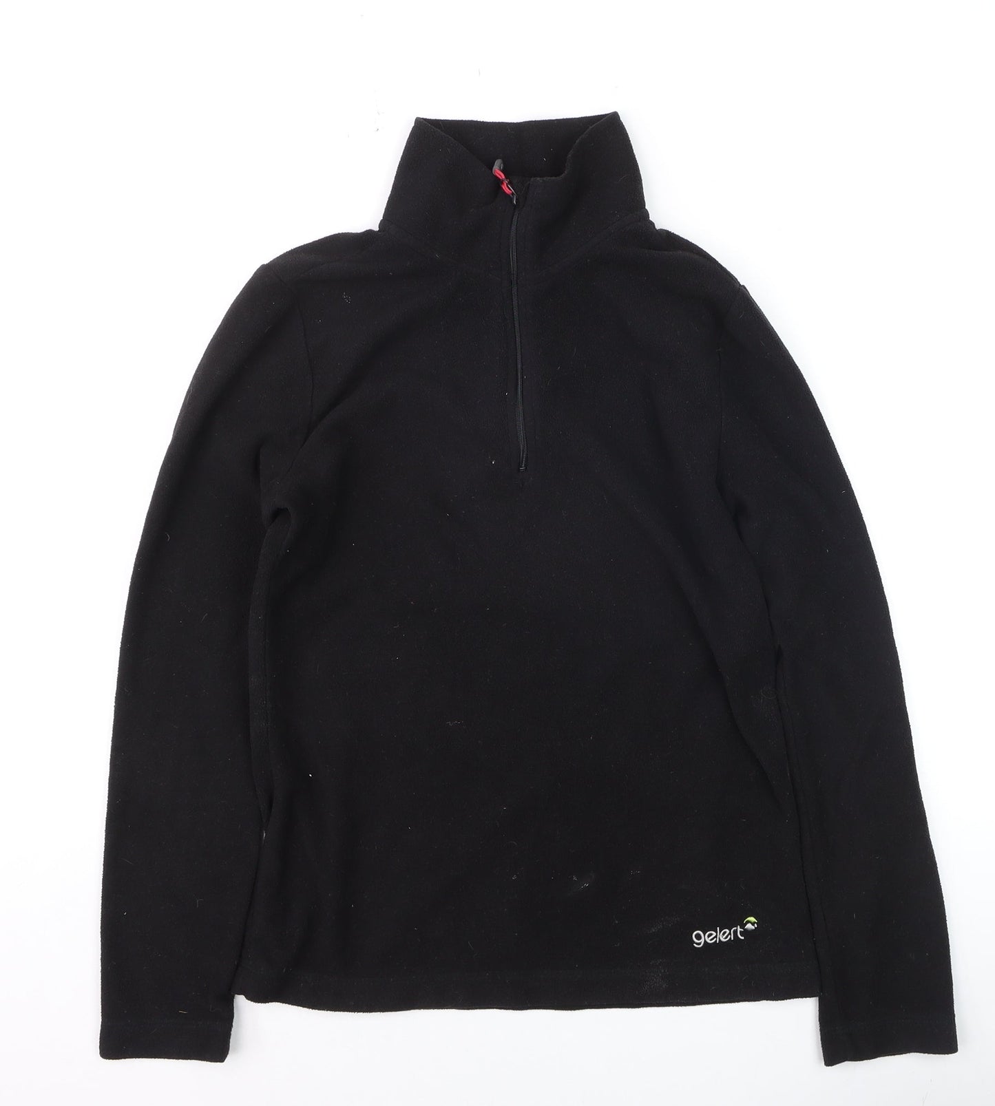 Gelert Women's Black Fleece Pullover Sweatshirt Size 8 UK 1/2 Zip