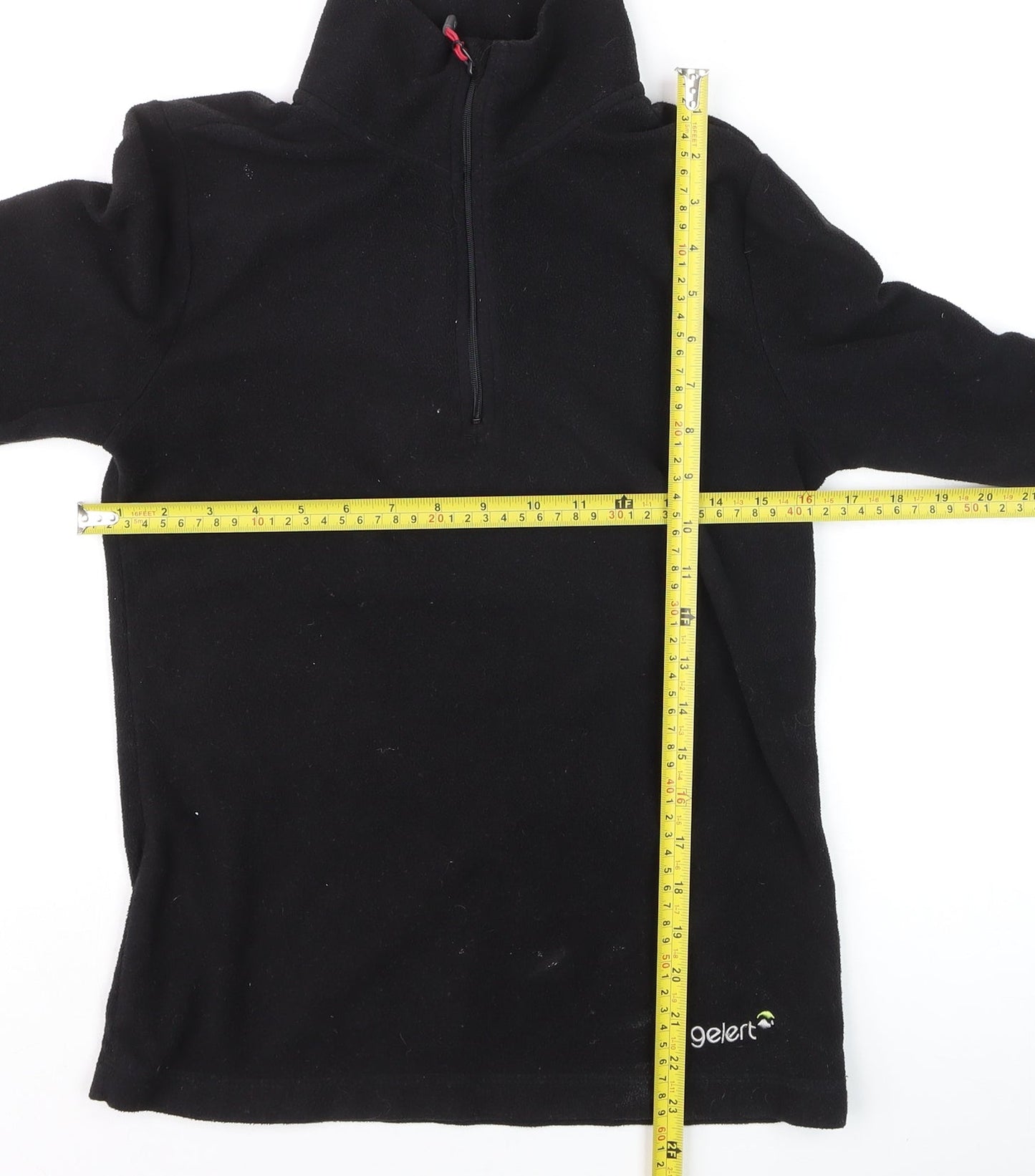 Gelert Women's Black Fleece Pullover Sweatshirt Size 8 UK 1/2 Zip