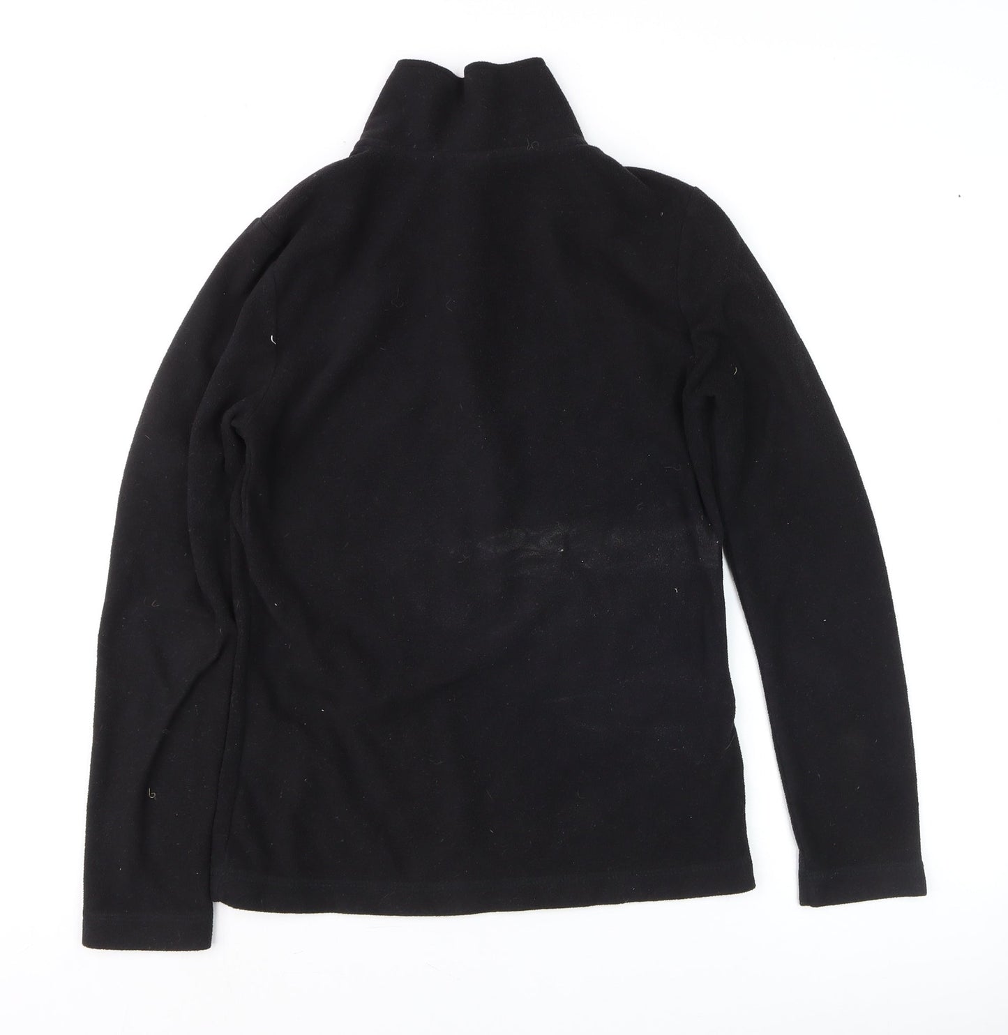 Gelert Women's Black Fleece Pullover Sweatshirt Size 8 UK 1/2 Zip