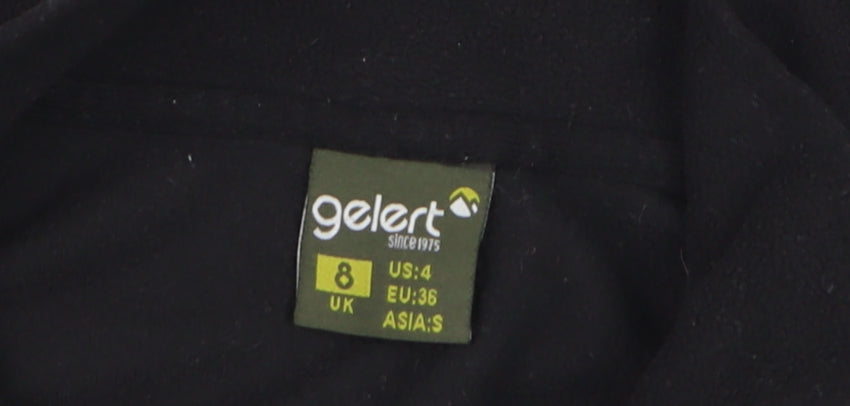 Gelert Women's Black Fleece Pullover Sweatshirt Size 8 UK 1/2 Zip