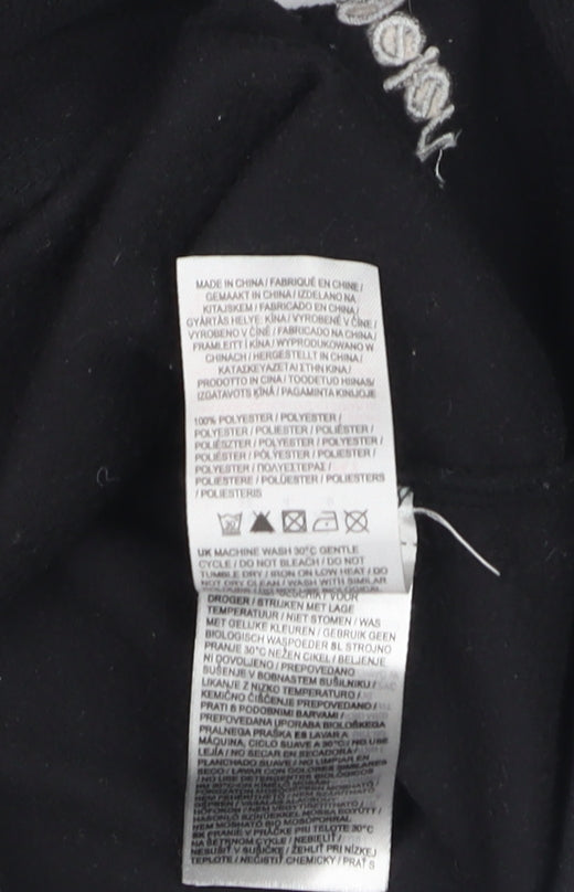 Gelert Women's Black Fleece Pullover Sweatshirt Size 8 UK 1/2 Zip