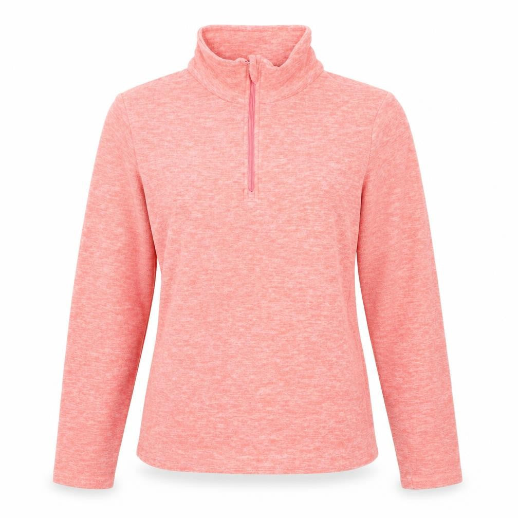 Mountain Warehouse Women's Pink 1/2 Zip Pullover Sweatshirt UK 10