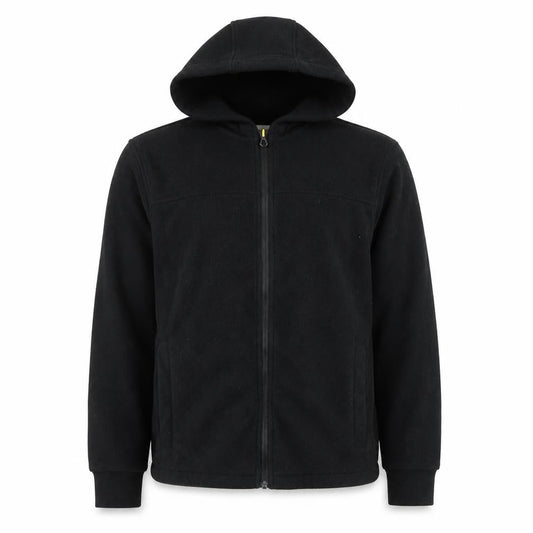 Workwear Men's Black Full Zip Fleece Hoodie Medium