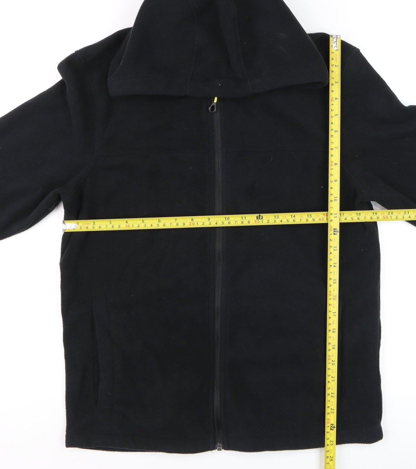 Workwear Men's Black Full Zip Fleece Hoodie Medium