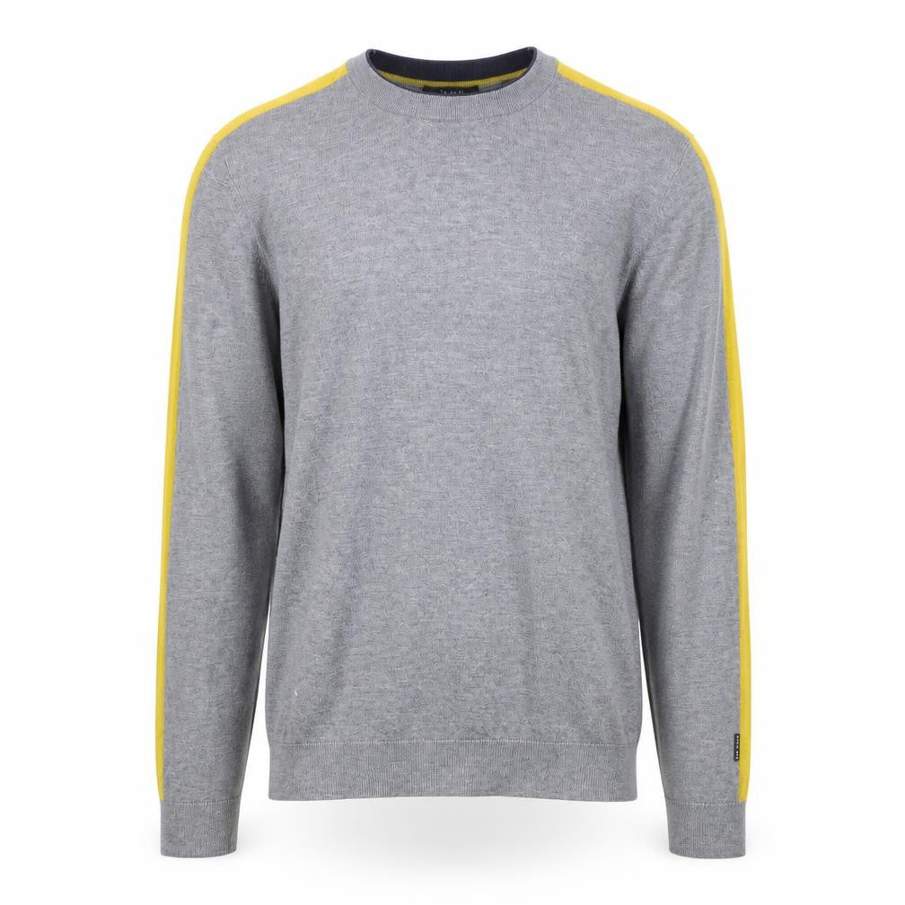 Ted Baker Men’s Grey Crew Neck Cotton Blend Pullover Jumper Size L