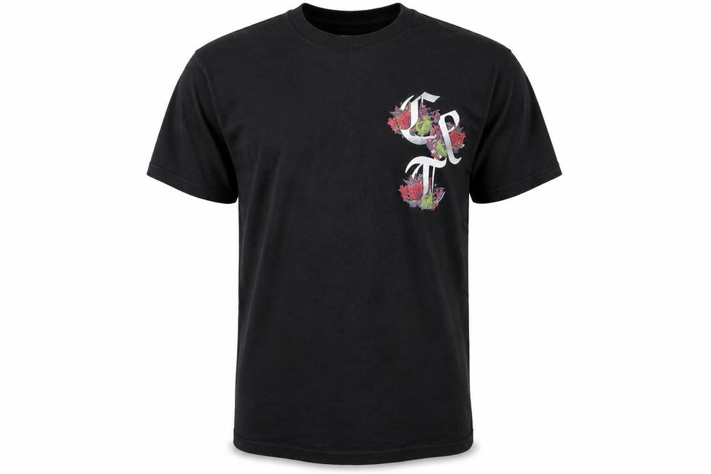 Cheats & Thieves Men's Black Floral Graphic Cotton T-Shirt Size S