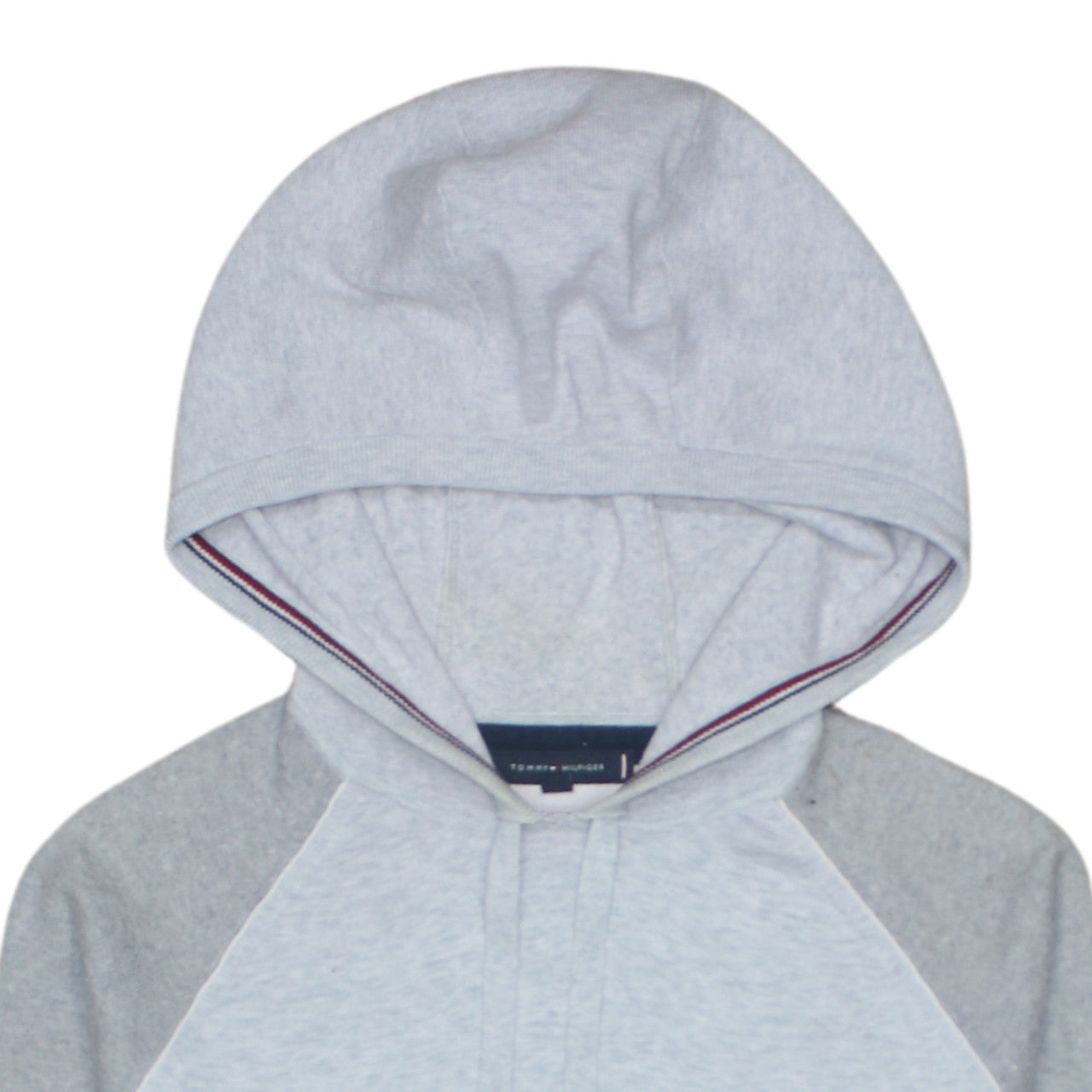 Tommy Hilfiger Men’s Grey Pullover Hoodie Medium Logo Cotton
