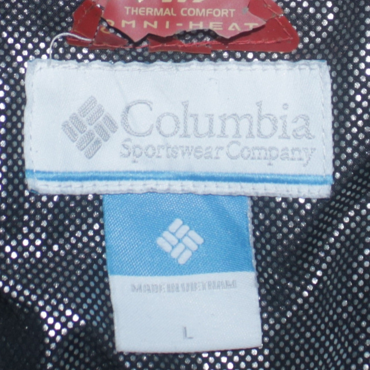 Columbia Men's Black L Fleece Omni-Heat Full Zip Jacket