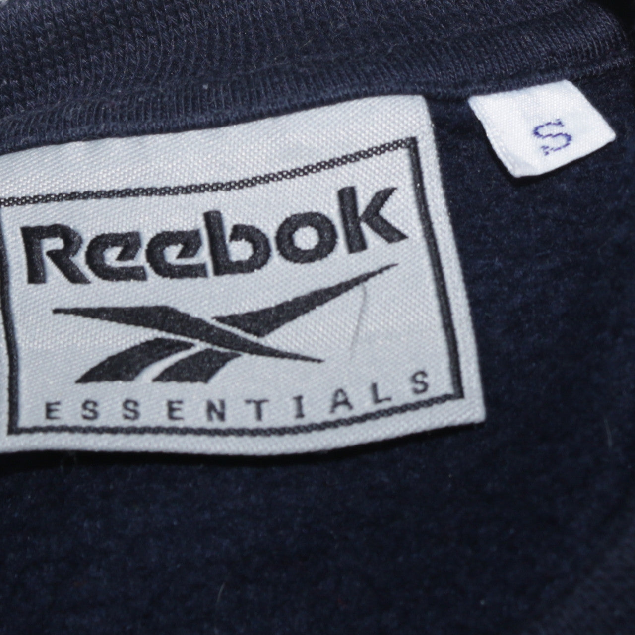 Reebok Men's Blue Pullover Sweatshirt Small Crew Neck Logo Fleece