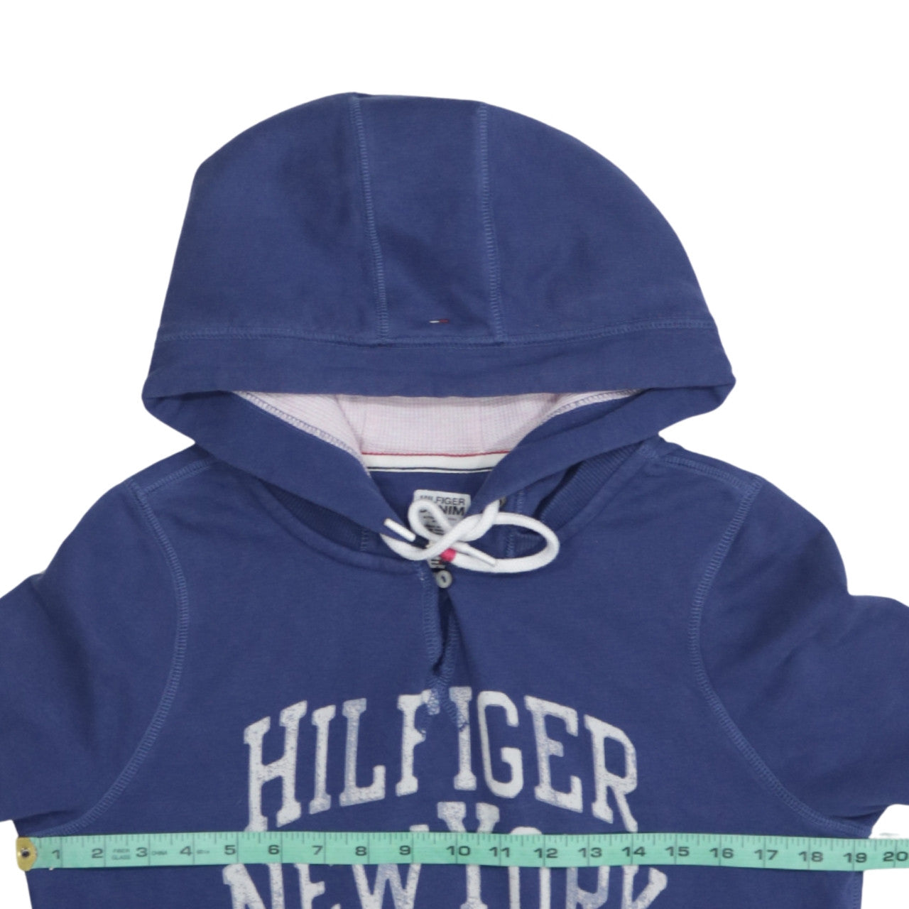 Tommy Hilfiger Denim Women's Blue Pullover Hoodie Medium