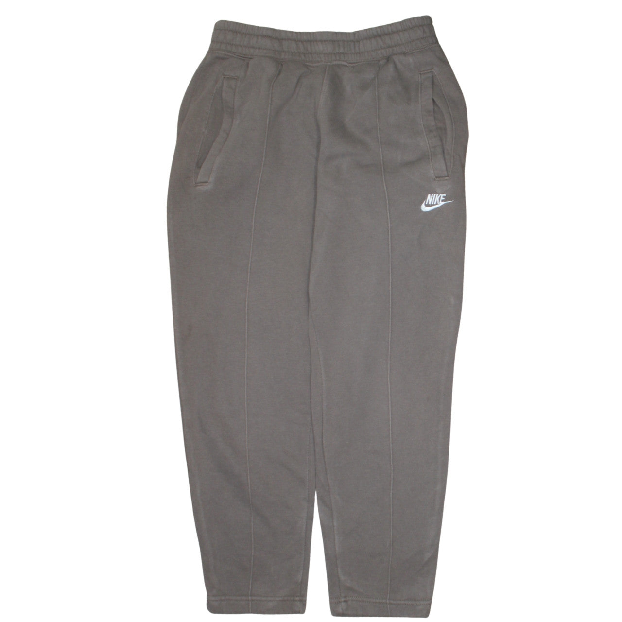 Nike Men's Grey Jogger Trousers Small Regular Fit Fleece Activewear