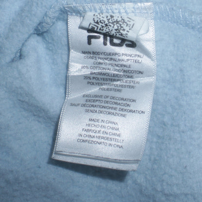 Additional view of Fila Women's Light Blue Crew Neck Logo Sweatshirt, size S