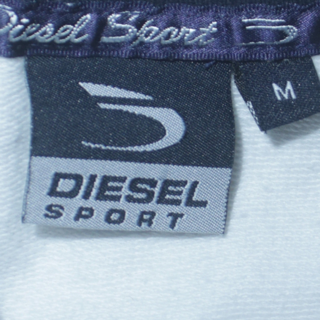 Diesel Men's White Track Jacket M Sports Zip Athletic Top