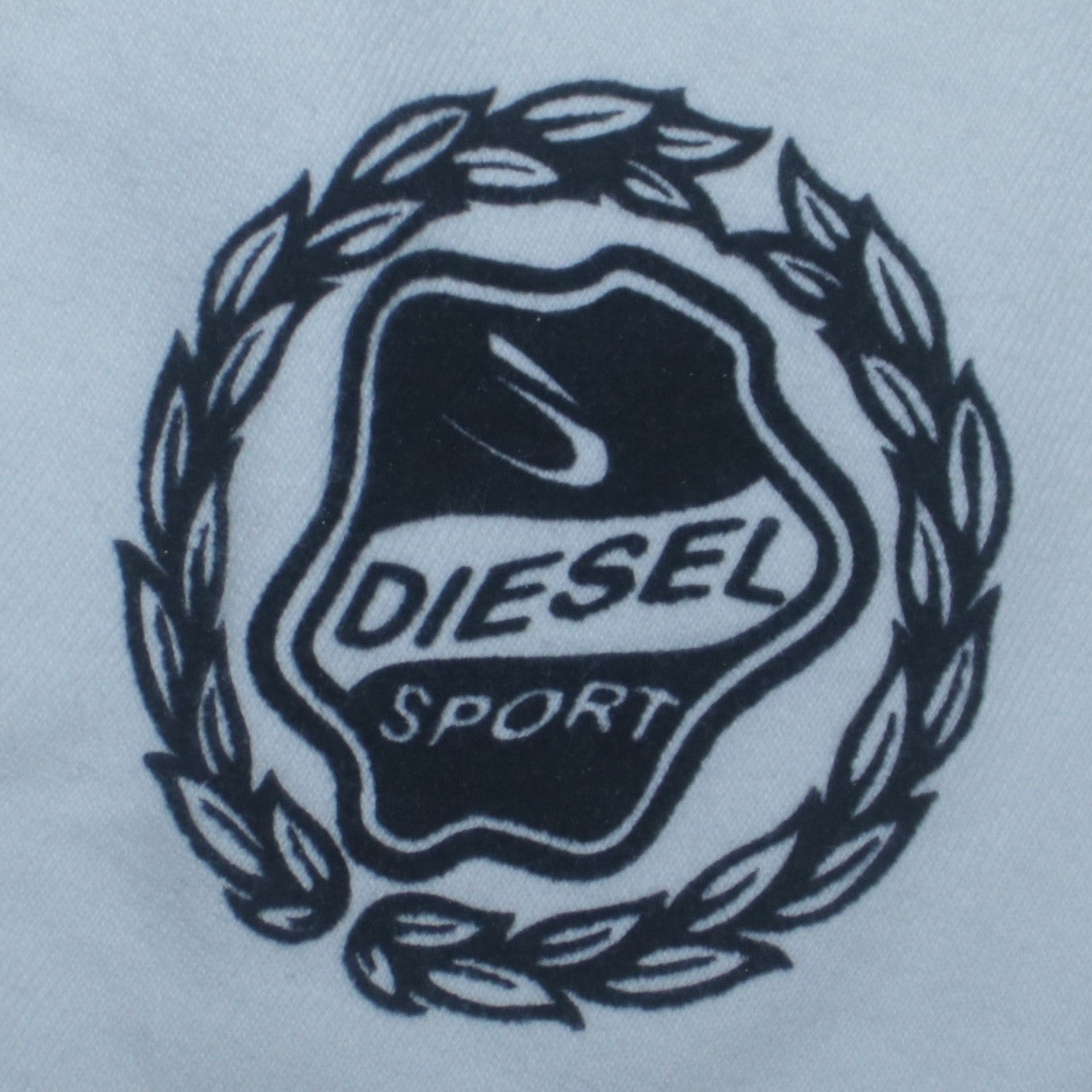 Diesel Men's White Track Jacket M Sports Zip Athletic Top