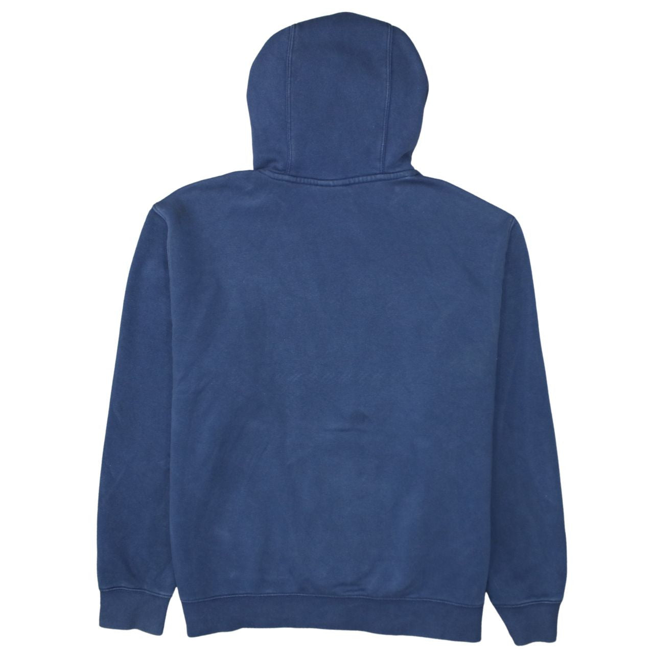 Nike Men Blue Pullover Hoodie L Fleece Logo Sportswear