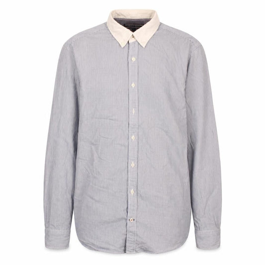 Tommy Hilfiger Men's Blue Striped Button-Down Shirt Size S New York Fit