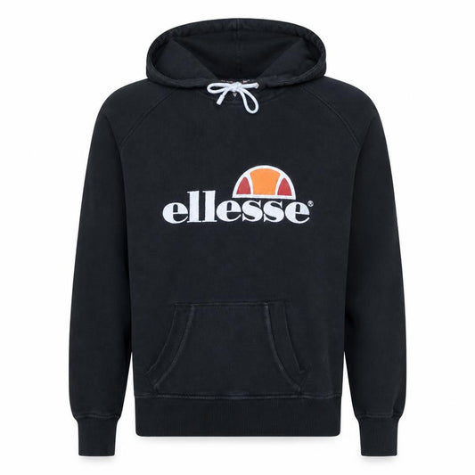 Ellesse Men's Black Pullover Hoodie M Logo Fleece Sweatshirt