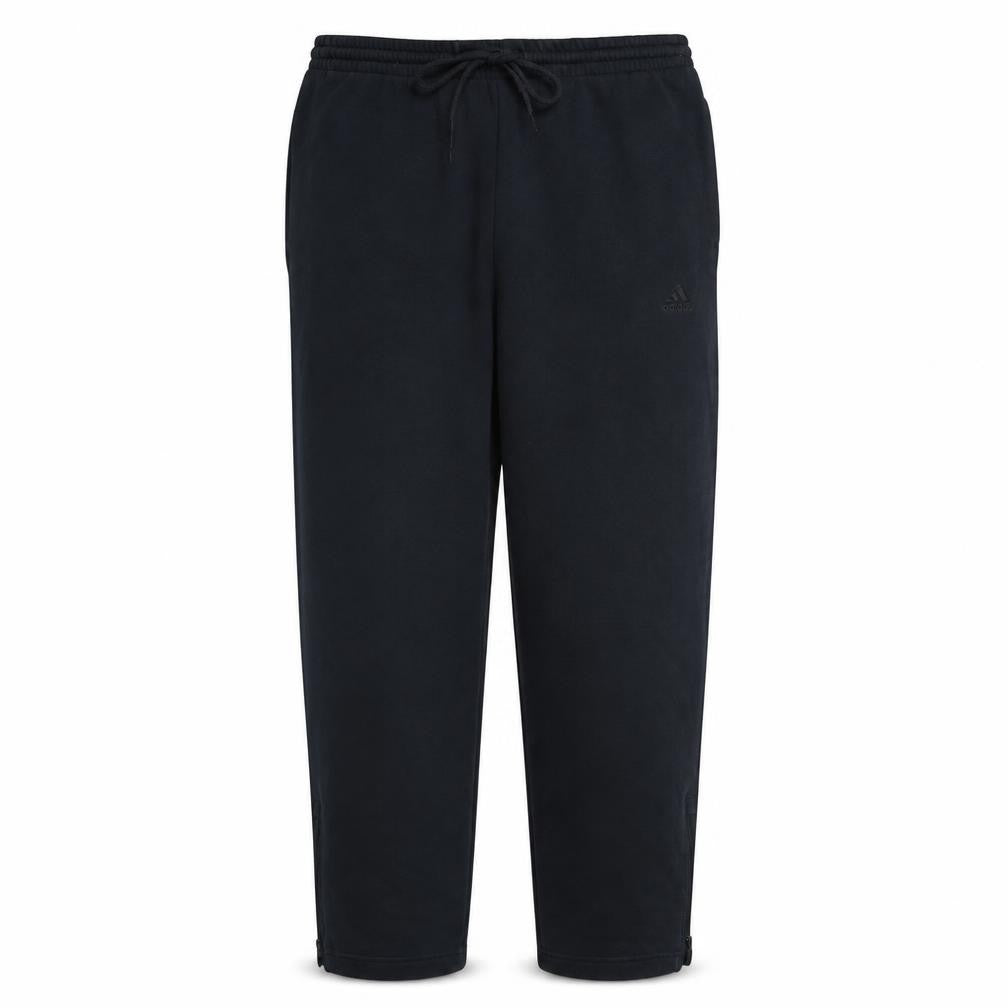 Adidas Men's Black Fleece Sweatpants L Regular Fit Activewear Trousers