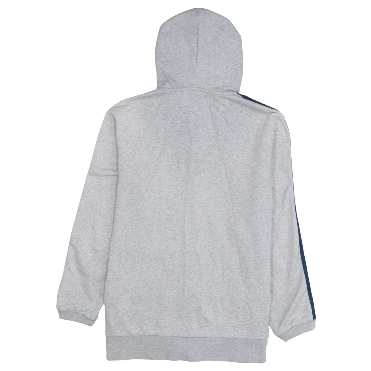 Adidas Men’s Grey Full Zip Hoodie L Regular Fit Sports Style