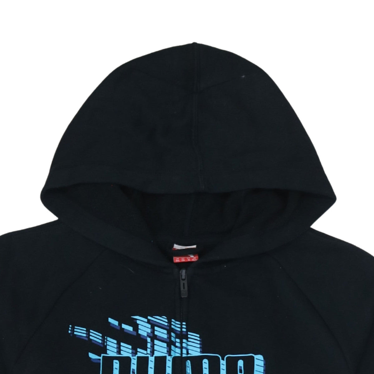 Puma Boys Black Full Zip Hoodie Sweatshirt Size 13-14 Years Cotton Blend