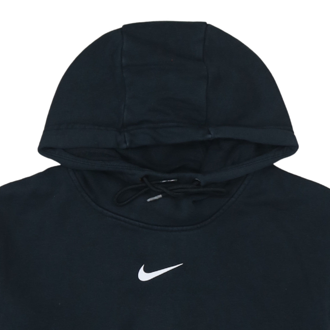 Nike Womens Black Medium Pullover Hoodie with Logo Accents