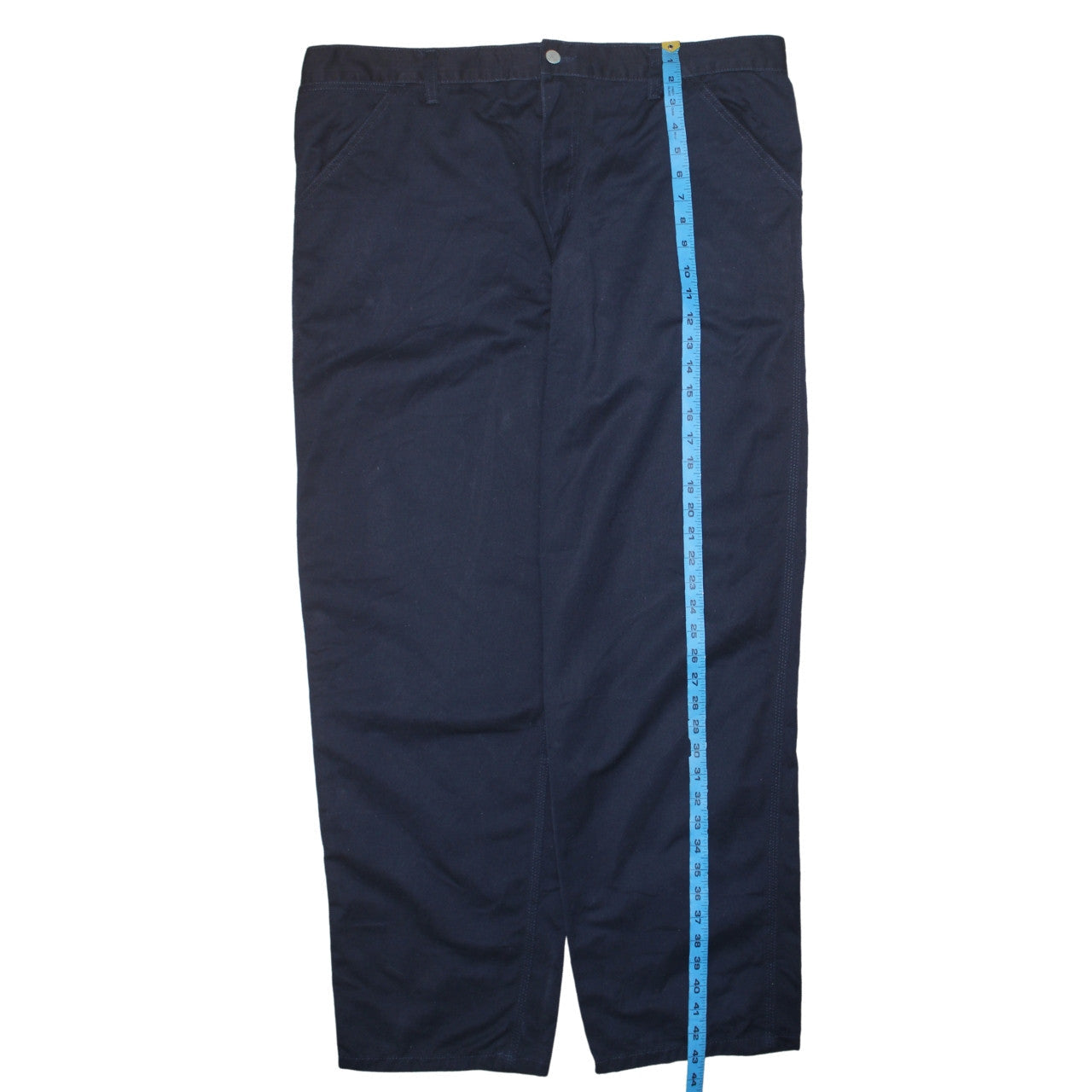 Carhartt Men Blue 40x32 Simple Pant Regular Fit Workwear Chino Trousers