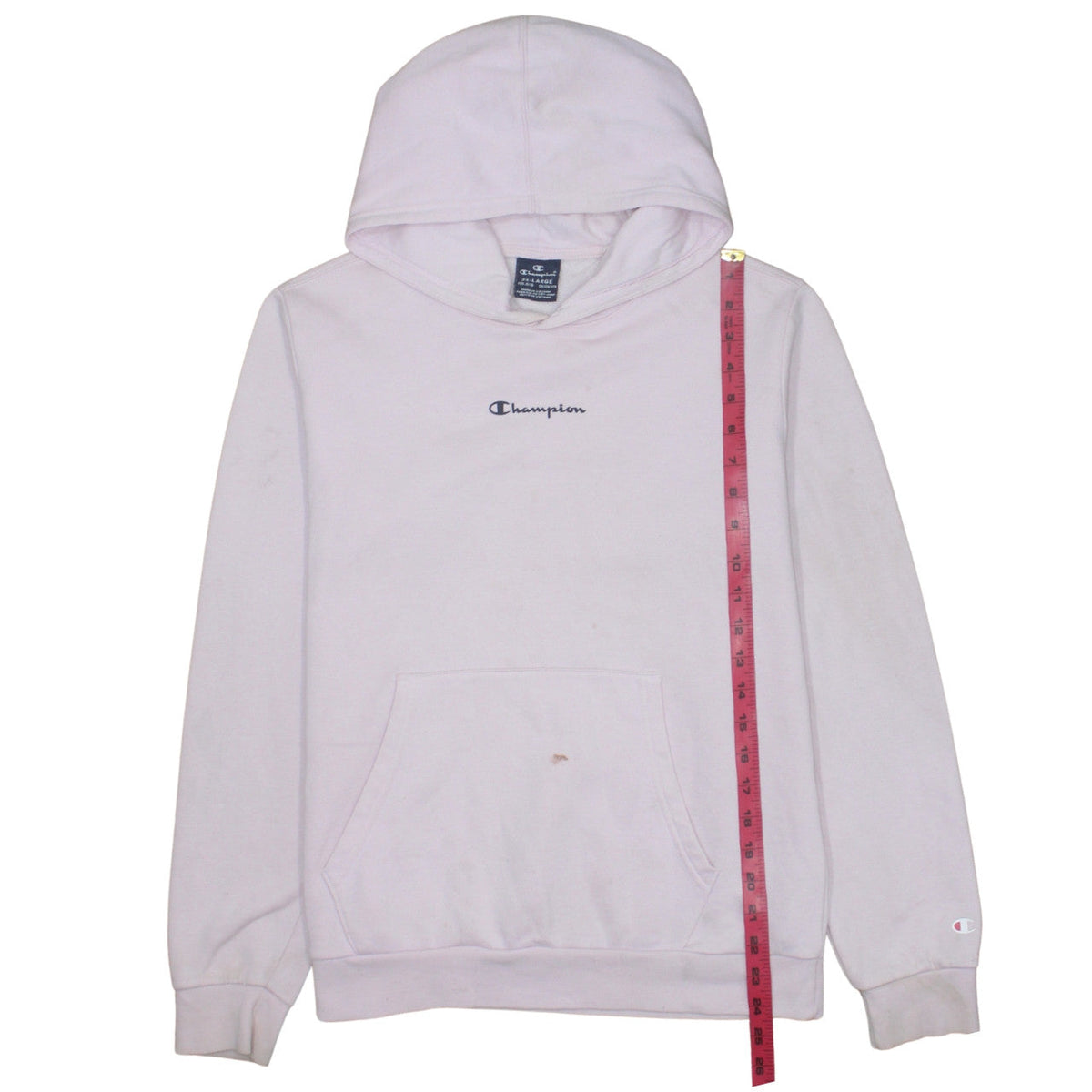 Champion Girls Pink Pullover Hoodie 15-16 Years Cotton Blend Logo Sweatshirt