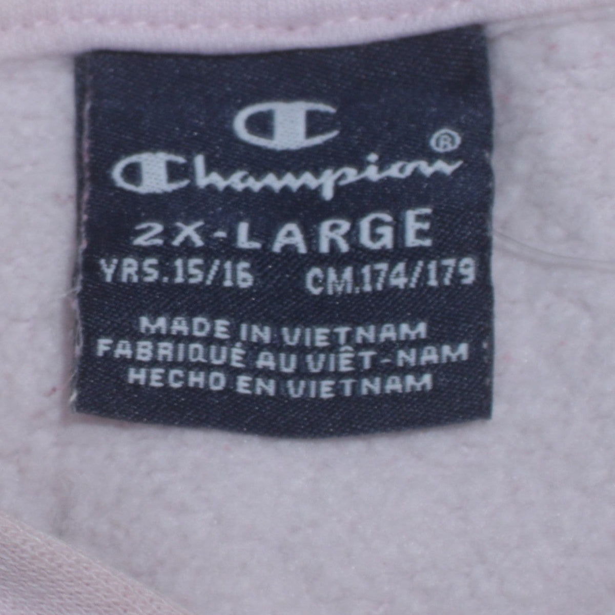 Champion Girls Pink Pullover Hoodie 15-16 Years Cotton Blend Logo Sweatshirt