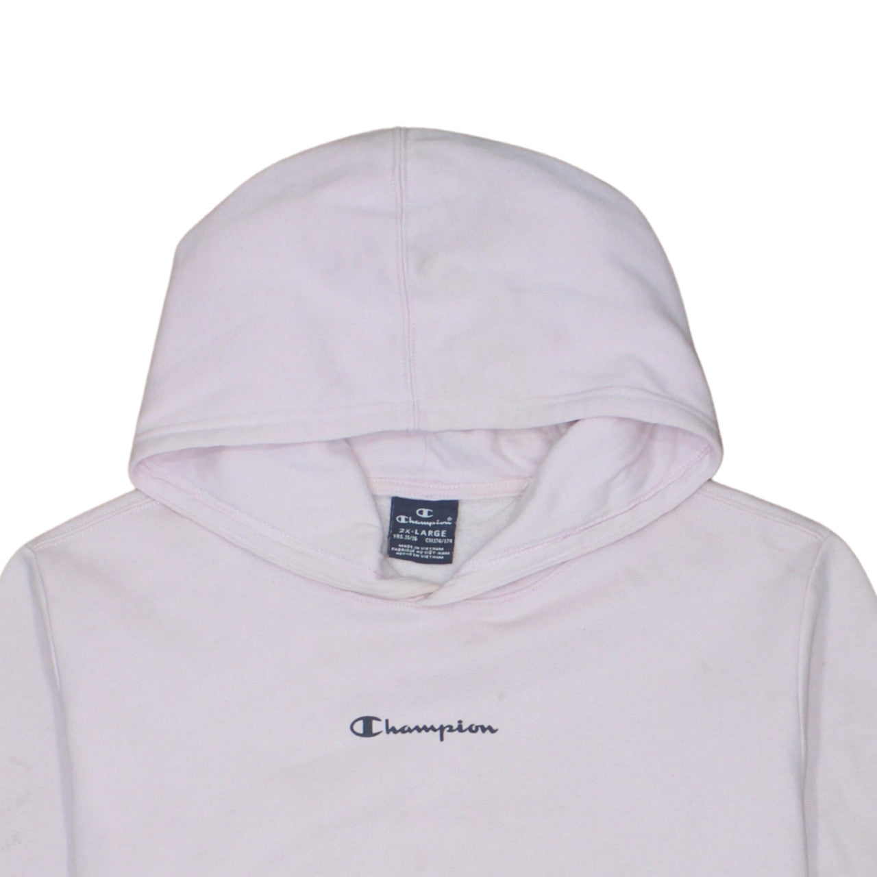 Champion Girls Pink Pullover Hoodie 15-16 Years Cotton Blend Logo Sweatshirt