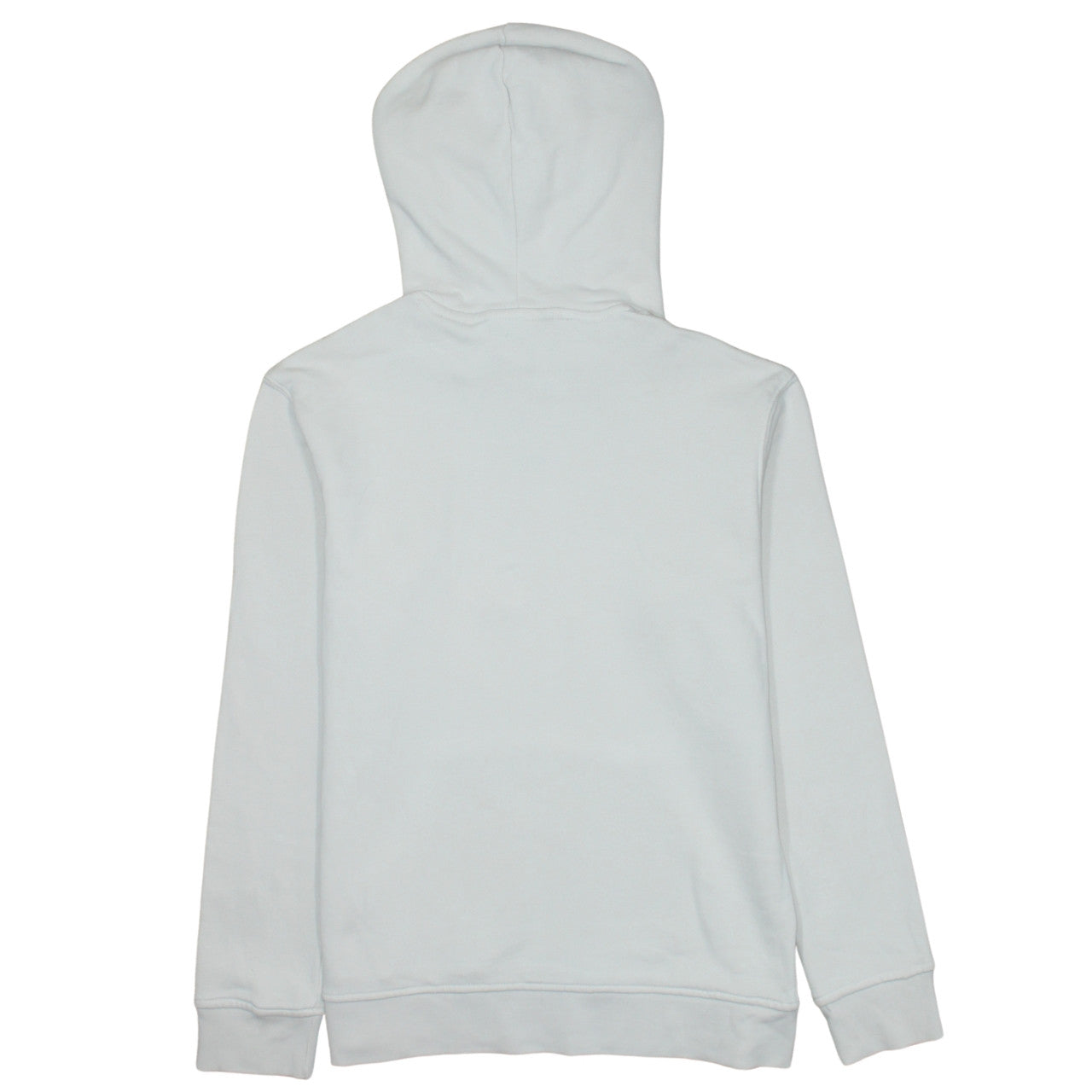 Adidas Womens White Pullover Hoodie UK 8-10 Cotton Logo Lined