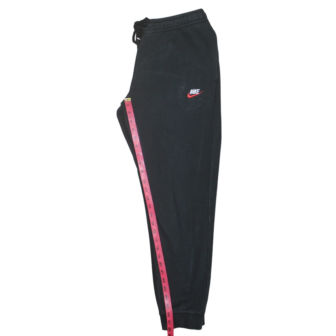 Nike Men's Black Fleece Jogger Sweatpants L Regular Tapered Fit