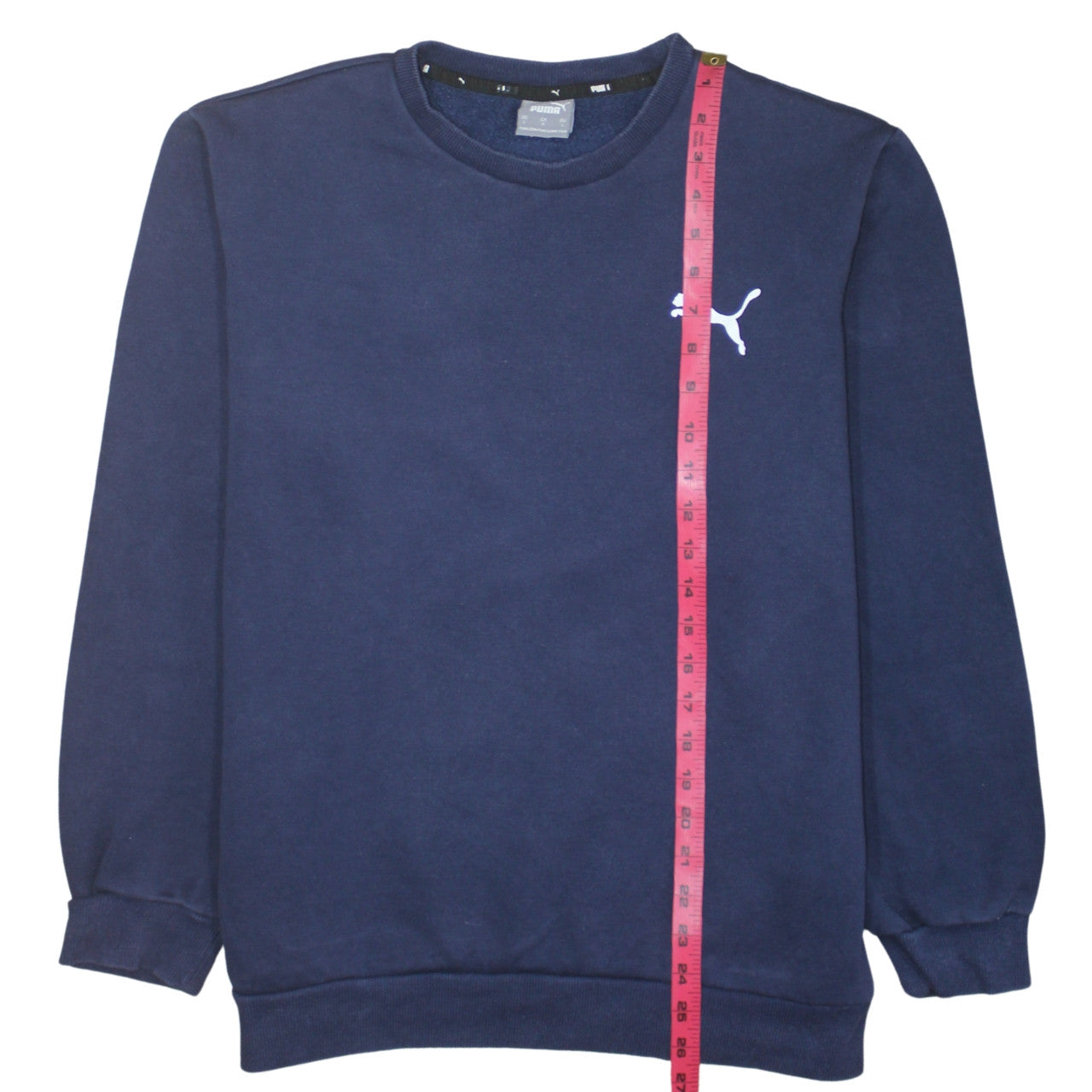 Puma Mens Blue Crew Neck Pullover Sweatshirt Size L