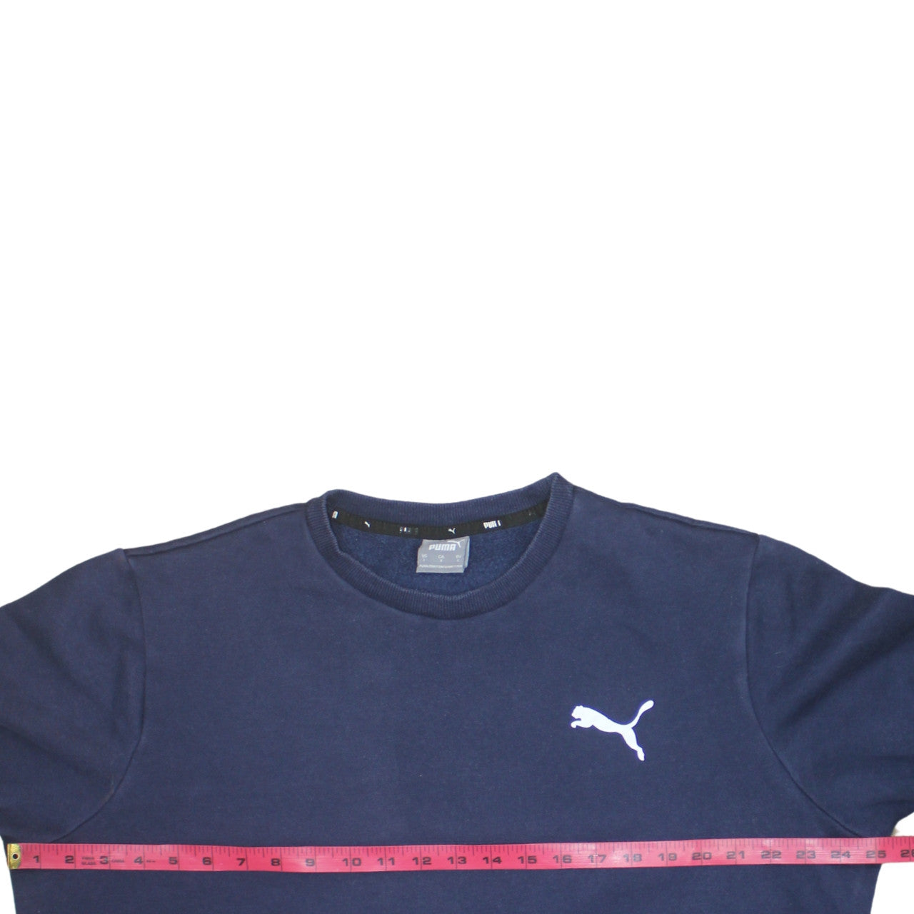Puma Mens Blue Crew Neck Pullover Sweatshirt Size L
