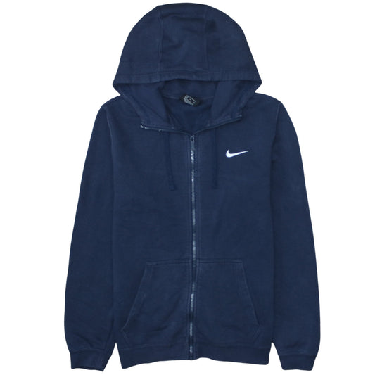 Nike Men's Blue Full Zip Hoodie Small Sports Fleece Sweatshirt