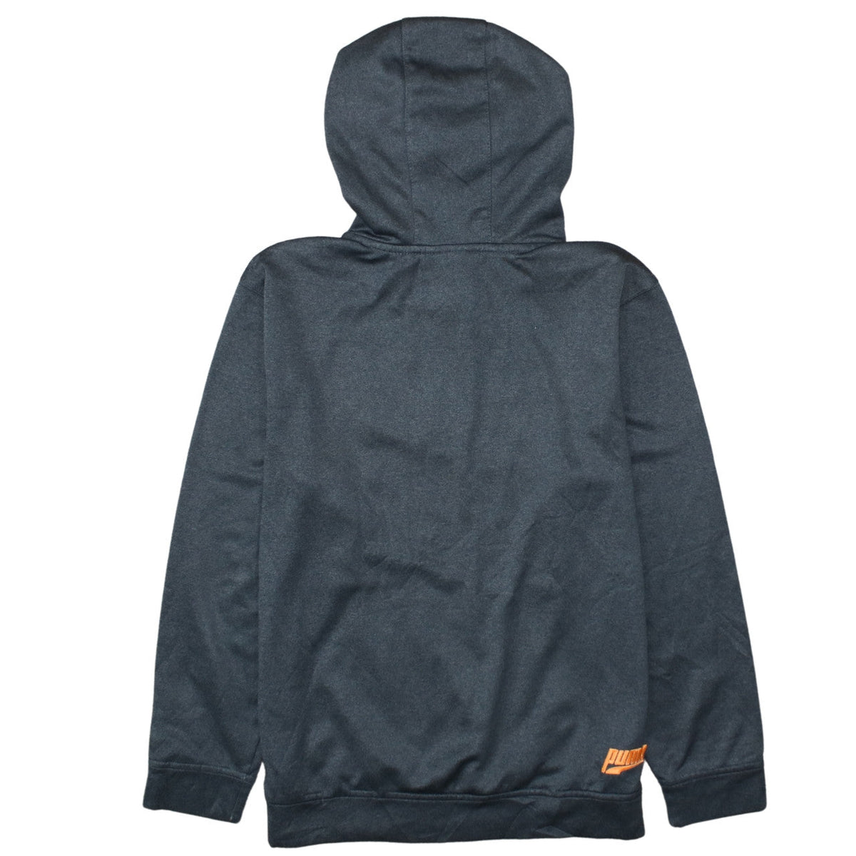 Puma Boys Grey Pullover Hoodie L Graphic Print Fleece Sportswear