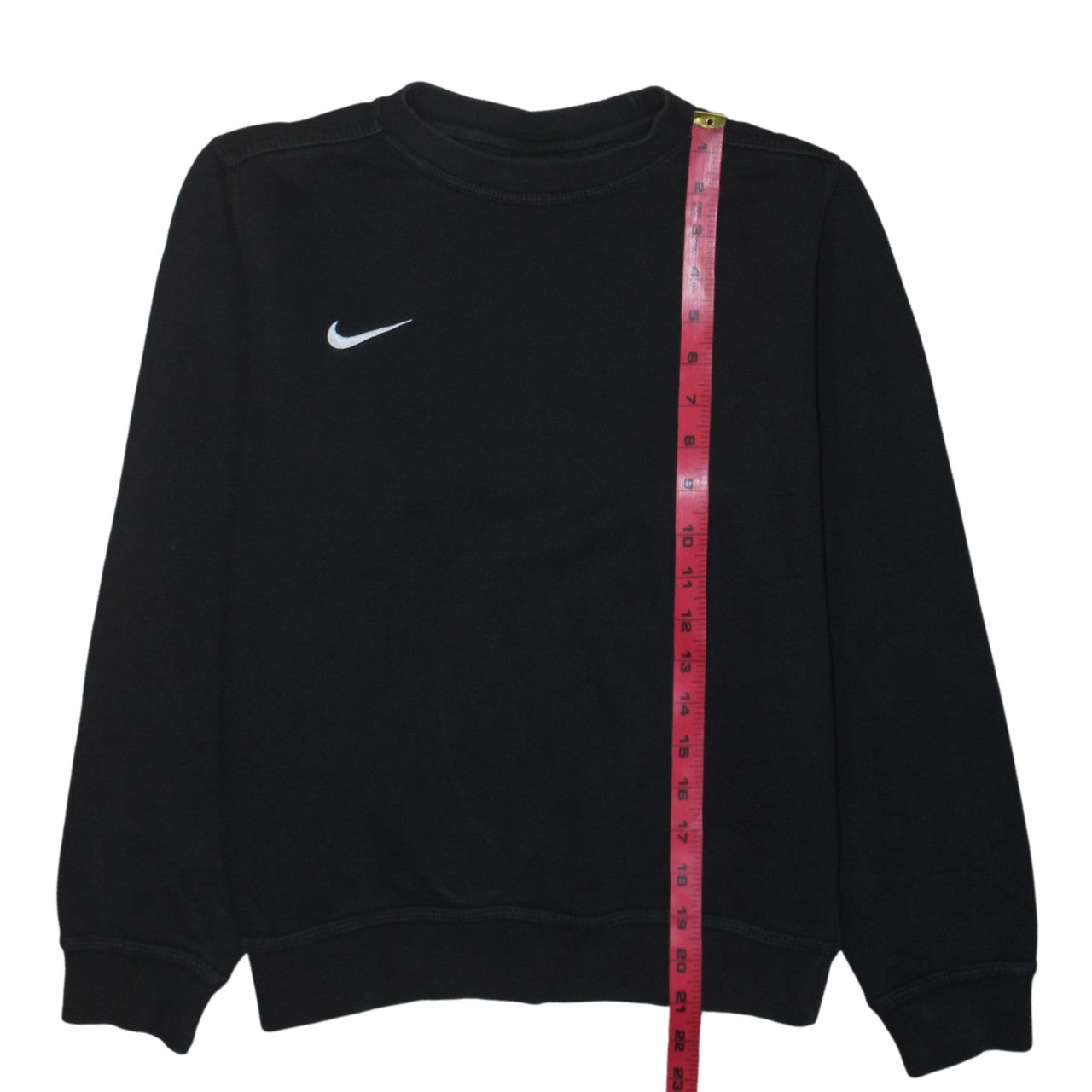Nike Boys Black Crew Neck Sweatshirt L 12-13 Years Cotton Blend