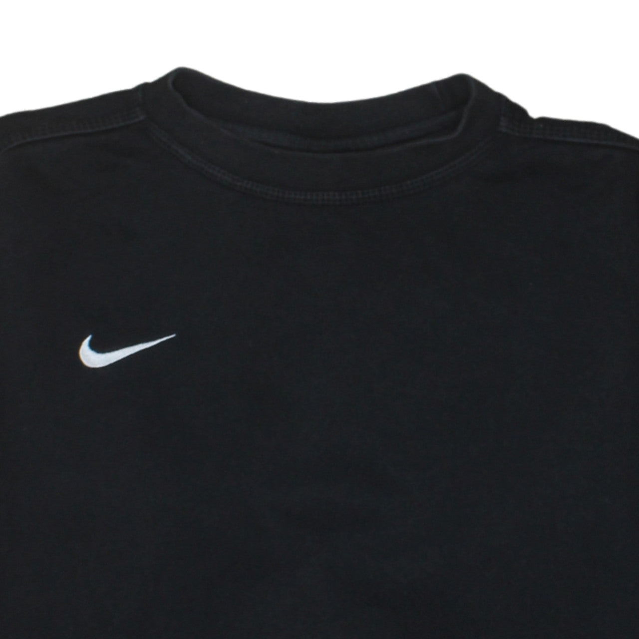 Nike Boys Black Crew Neck Sweatshirt L 12-13 Years Cotton Blend