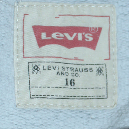 Additional view of Levi's boys’ grey hoodie pullover 16 years cotton graphic print