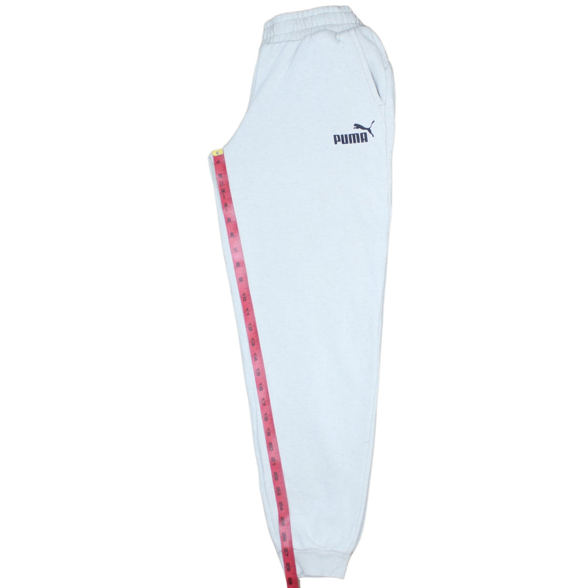 Puma Boys White Jogger Sweatpants 15-16 Yrs Fleece Comfort Active Trousers