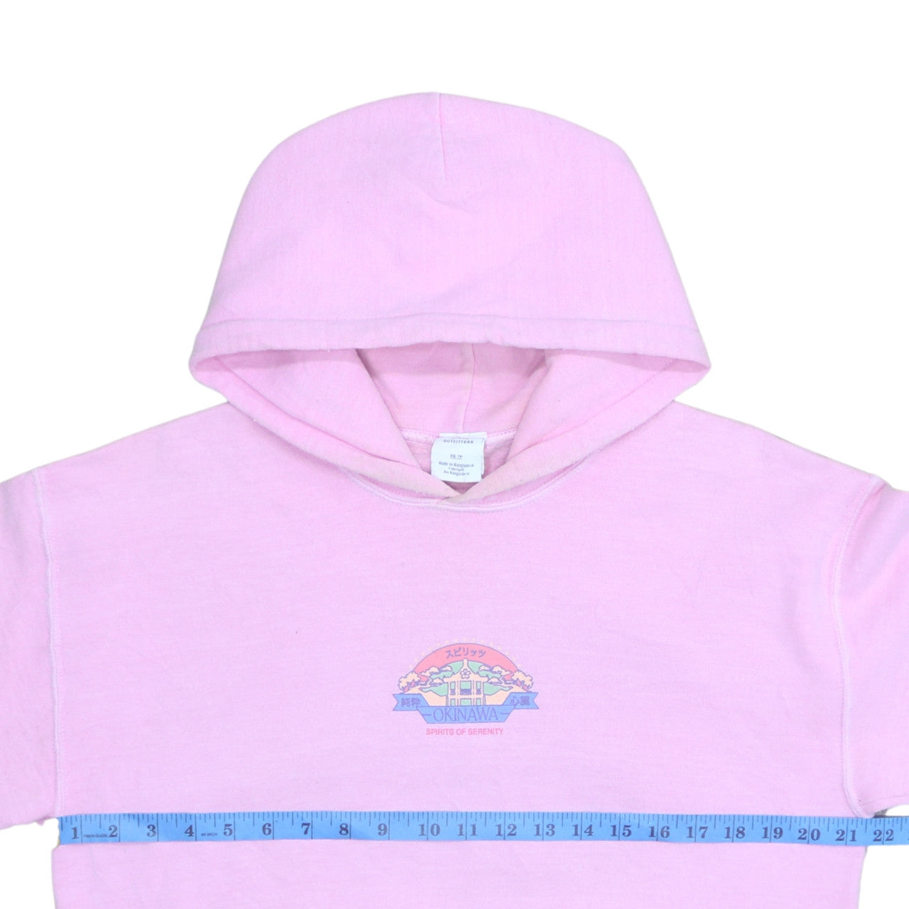 Urban Outfitters Womens Pink XS Pullover Hoodie Okinawa Graphic